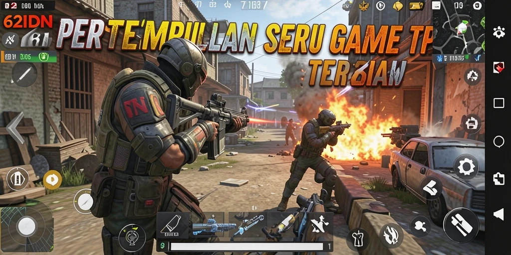 Tangkapan layar gameplay 62IDN menampilkan pertempuran seru dan grafis luar biasa.