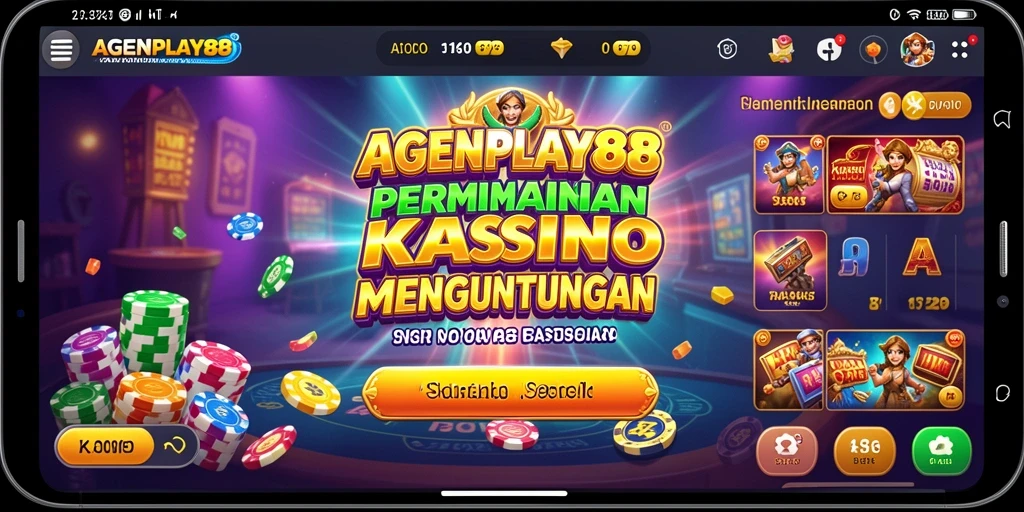 Gameplay AGENPLAY88 menampilkan suasana kasino yang mendebarkan dan interaktif.