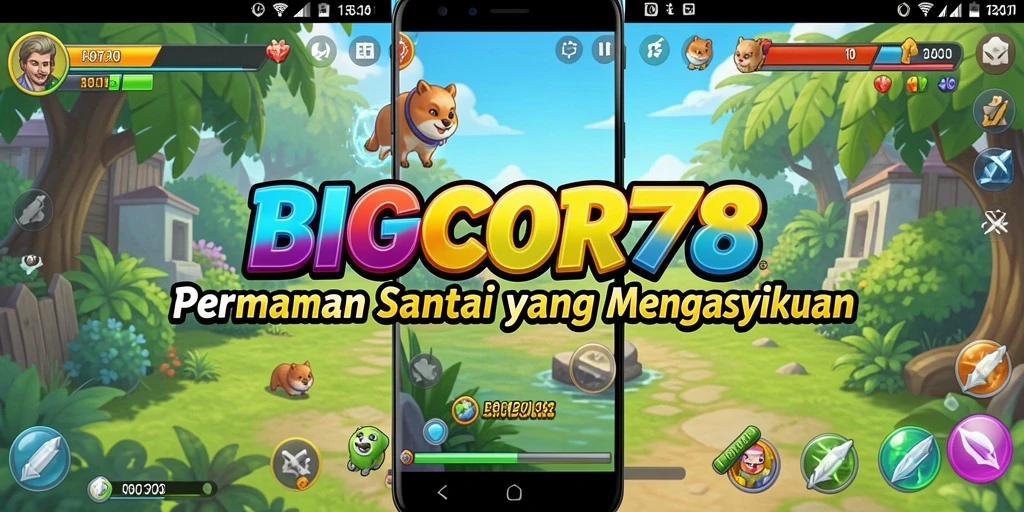 Tampilan gameplay <strong>BIGCOR78</strong> yang seru dan penuh warna.
