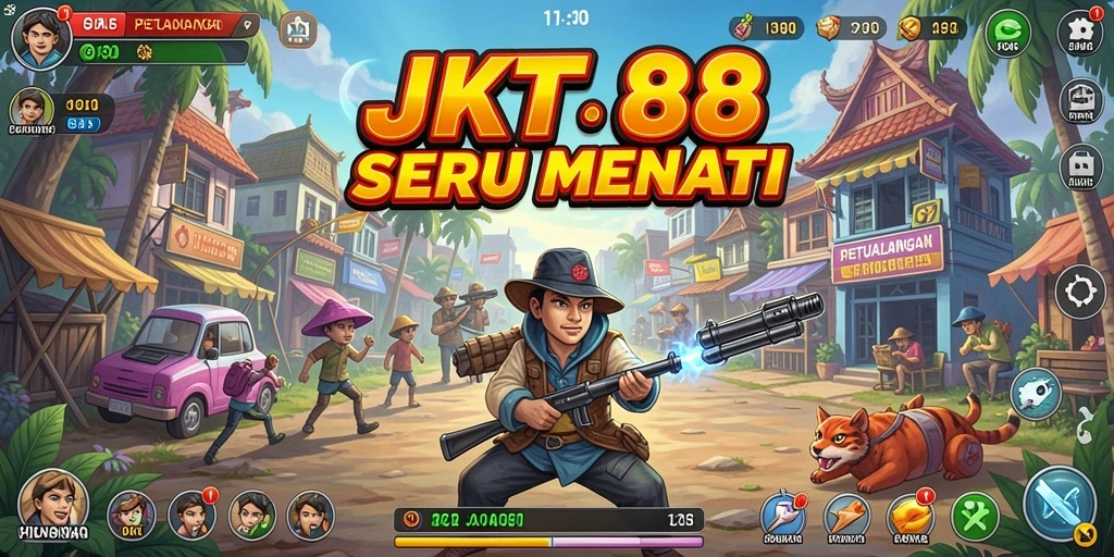 Gameplay seru JKT88 saat menjelajahi dunia petualangan.