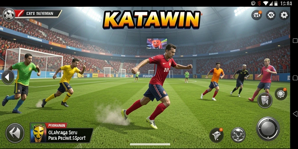 Tampilan menarik dari gameplay KATAWIN yang penuh aksi.