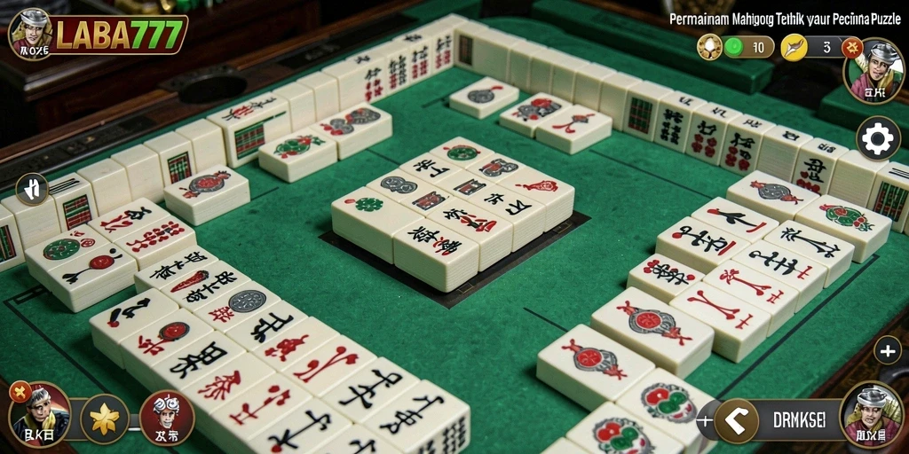 Tampilan menarik dari gameplay Mahjong LABA777 dengan level yang beragam.