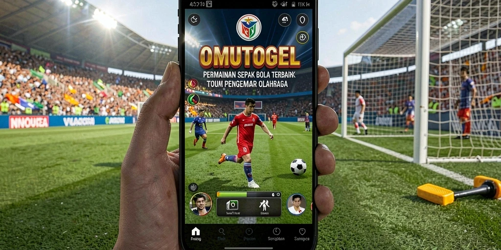 Tampilan gameplay menarik dari OMUTOGEL dengan aksi sepak bola cepat.