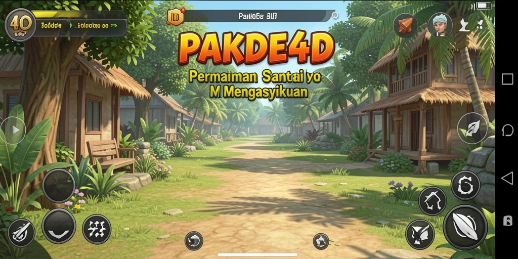 Tampilan gameplay menarik dari PAKDE4D yang mengasyikkan.