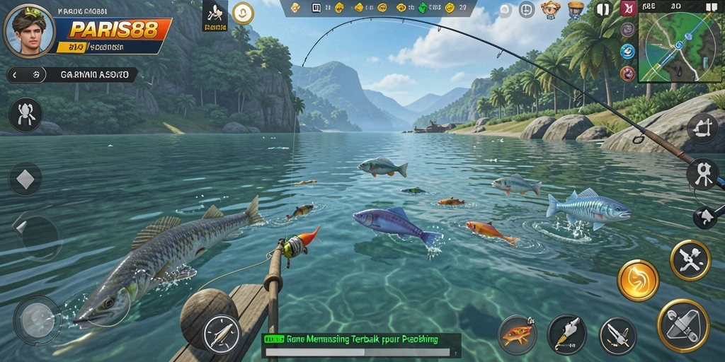 Tampilan menarik dari gameplay Fishing di PARIS88 yang memukau.