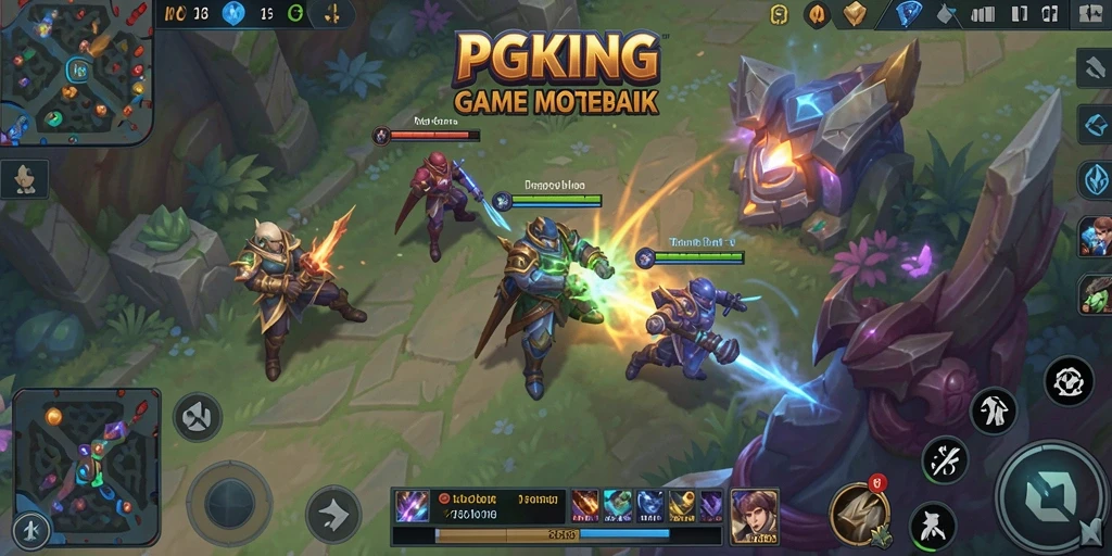 Gameplay menarik dari PGKING dengan karakter yang beragam.