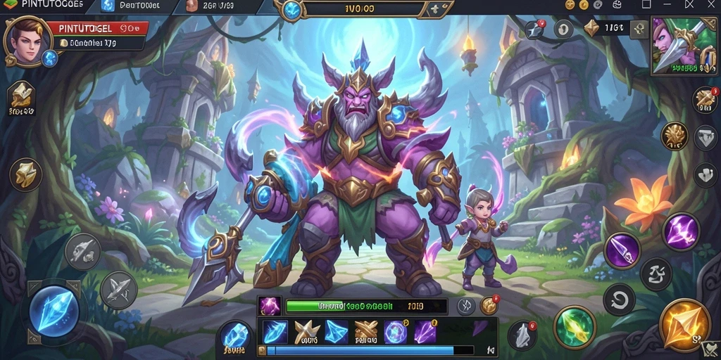 Tampilan gameplay MMORPG yang menakjubkan dalam PINTUTOGEL.