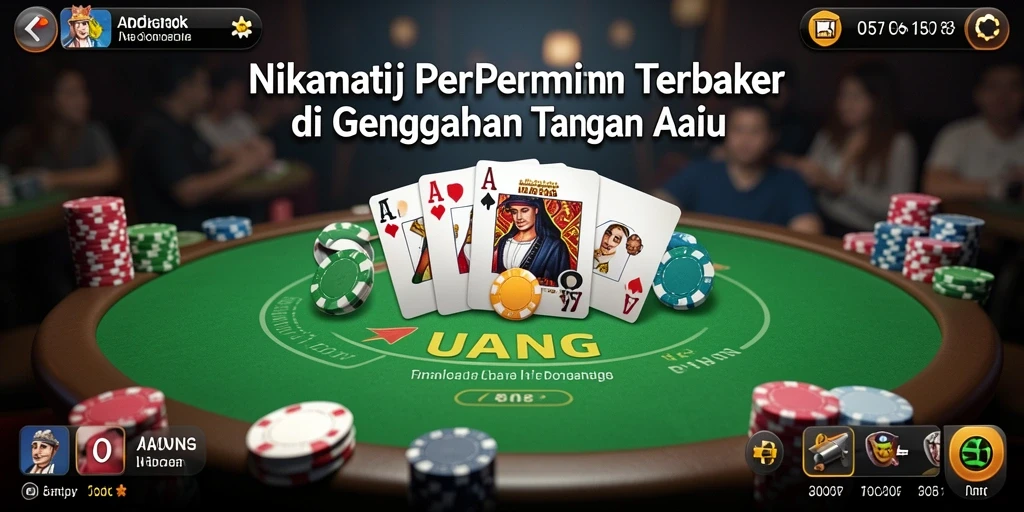 Tampilan gameplay UANG yang atraktif dengan aksi poker mendebarkan.